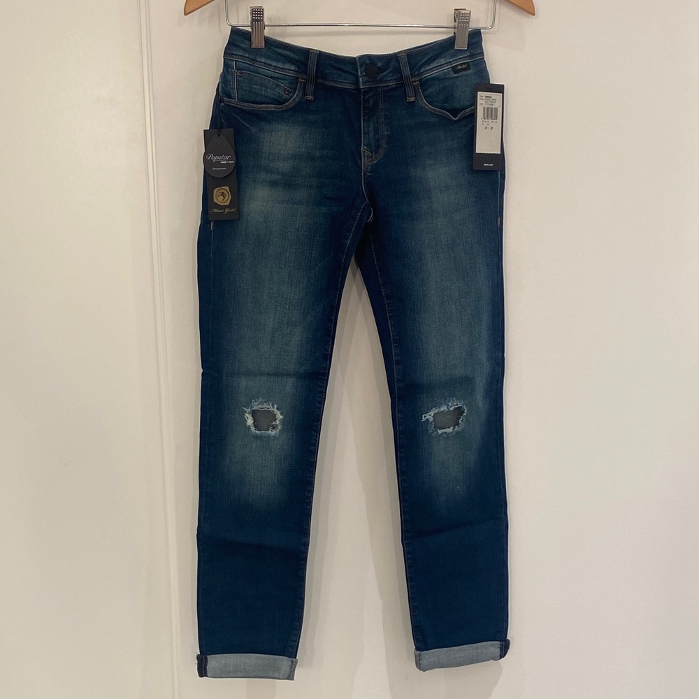 NWT Mavi Gold “Emma” Slim Boyfriend Jeans Size 24